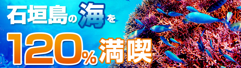 石垣島の海を120%満喫